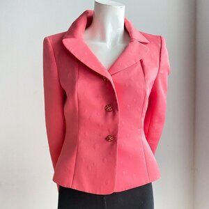 Vintage Nipon Boutique Bubblegum Pink Cropped Cocktail Blazer 4